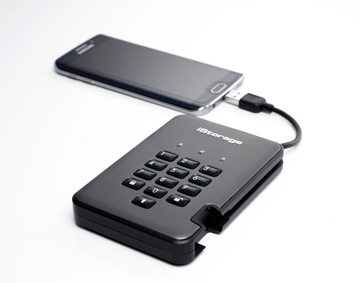 iStorage diskAshur PRO2 SSD 256 GB USB Typ-A 3.2 Gen 1 (3.1 Gen 1) Schwarz