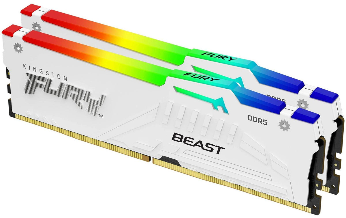 Kingston FURY Beast RGB White DDR5-6000 CL30 64GB (2x32GB)
