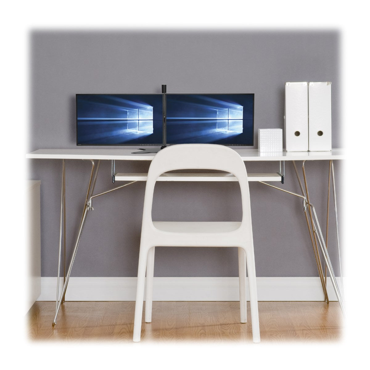 Eaton DDR1327SDD Tisch-Montageständer für zwei Monitore 13 bis 27 Zoll Flachbildschirme