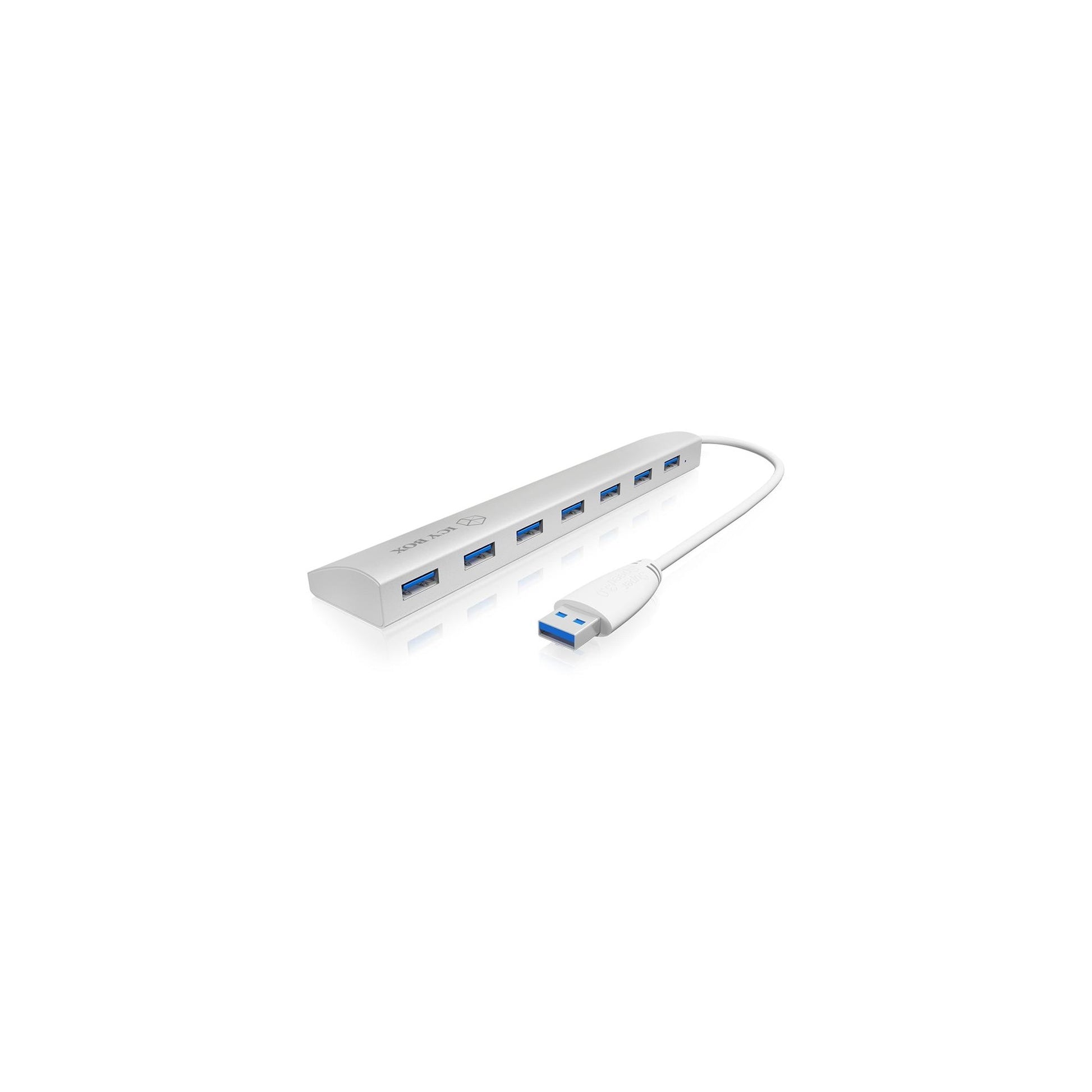 ICY BOX IB-AC6701, silber, 7x USB3.0 Hub,