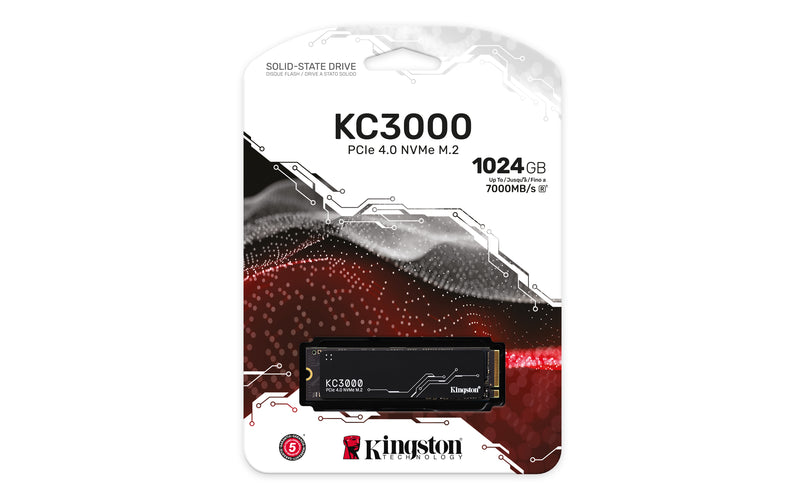 Kingston Technology 1024G KC3000 M.2 2280 NVMe SSD