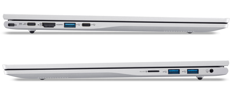 Acer Aspire Lite AL17-51P-509U Intel Core 5 120U Laptop 43,9 cm (17.3") Full HD 16 GB DDR5-SDRAM 512 GB SSD Wi-Fi 6 (802.11ax) Windows 11 Home Silber