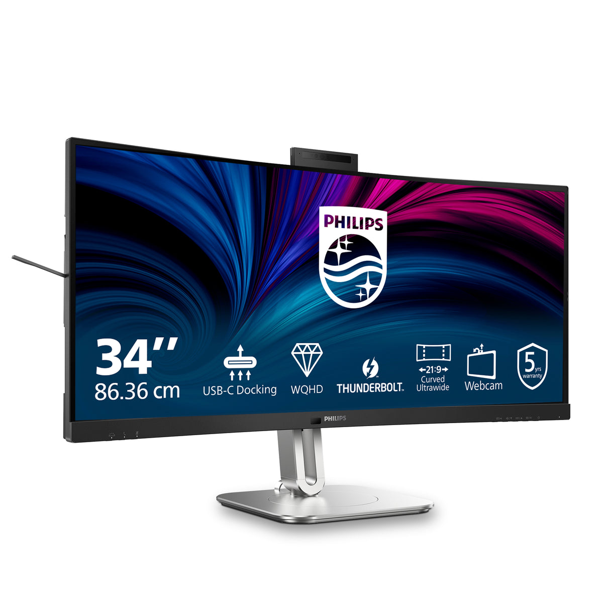 Philips 6000 series 34B2U6603CH/00 Computerbildschirm 86,4 cm (34") 3440 x 1440 Pixel Wide Quad HD LCD Grau