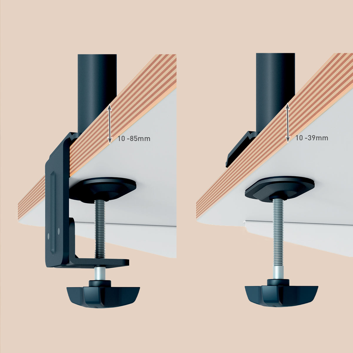 Leitz 61640095 Flachbildschirm-Tischhalterung 81,3 cm (32") Tisch/Bank Schwarz