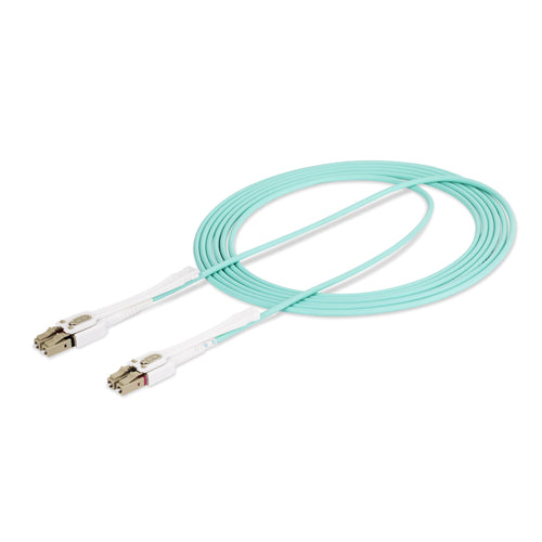 StarTech 3m LC/LC-UPC OM4 Multimode Glasfaser Patchkabel, Push-Pull Patch-Kabel LC/UPC Multi-Modus