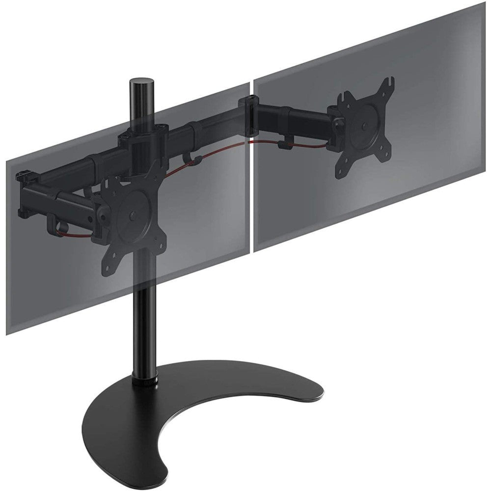 Techly Desk Stand for 2 Monitor 13-27" with Base h.400m ICA-LCD 3410 68,6 cm (27") Tisch/Bank Schwarz