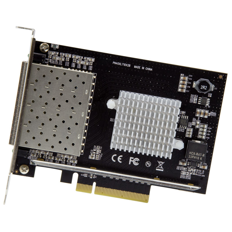 StarTech.com Quad Port 10G SFP+ Netzwerkkarte - Intel XL710 Open SFP+ Converged Adapter - PCIe 10 Gigabit Ethernet Server NIC - 10GbE LWL LAN Karte - Dell PowerEdge HPE ProLiant