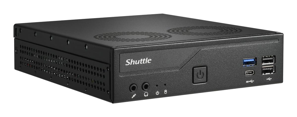 Shuttle XPС slim DH610V2 PC/Workstation Barebone 1,35 l großer PC Schwarz Intel H610 LGA 1700