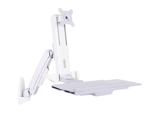 Multibrackets 4351 All-in-One PC/Workstation Halterungen/ Ständer 11,5 kg Weiß 38,1 cm (15") 68,6 cm (27")