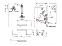 Multibrackets 4351 All-in-One PC/Workstation Halterungen/ Ständer 11,5 kg Weiß 38,1 cm (15") 68,6 cm (27")