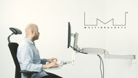 Multibrackets 4368 All-in-One PC/Workstation Halterungen/ Ständer 11,5 kg Weiß 38,1 cm (15") 68,6 cm (27")