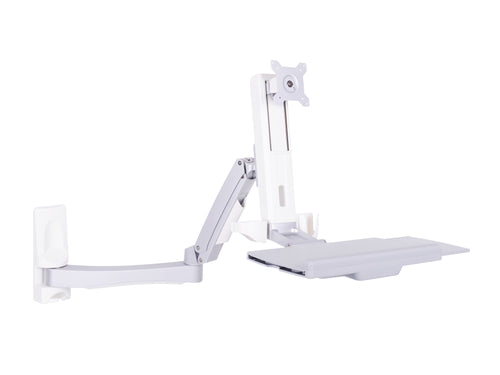 Multibrackets 4368 All-in-One PC/Workstation Halterungen/ Ständer 11,5 kg Weiß 38,1 cm (15") 68,6 cm (27")