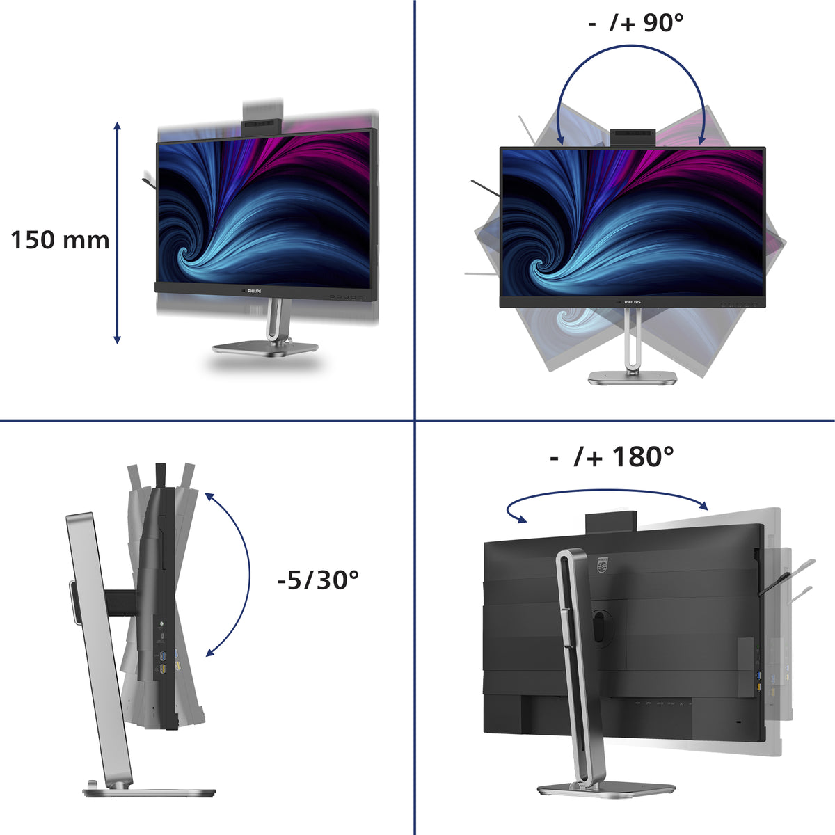 Philips 27B2U4601H/00 Computerbildschirm 68,6 cm (27") 2560 x 1440 Pixel