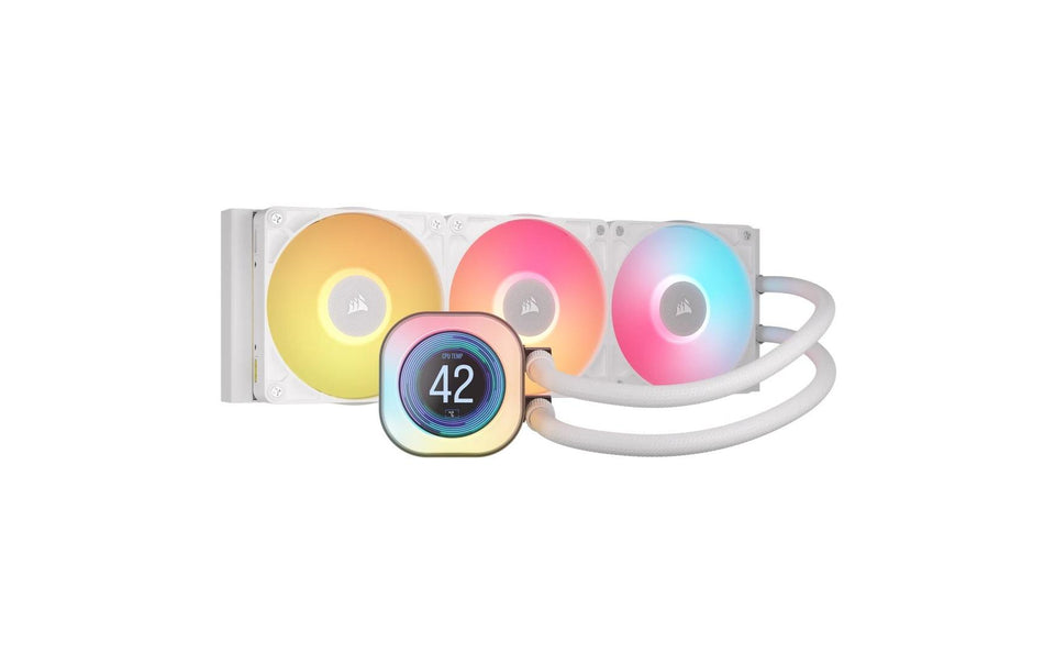 Corsair iCUE LINK TITAN Water 360mm RX LCD Blanc