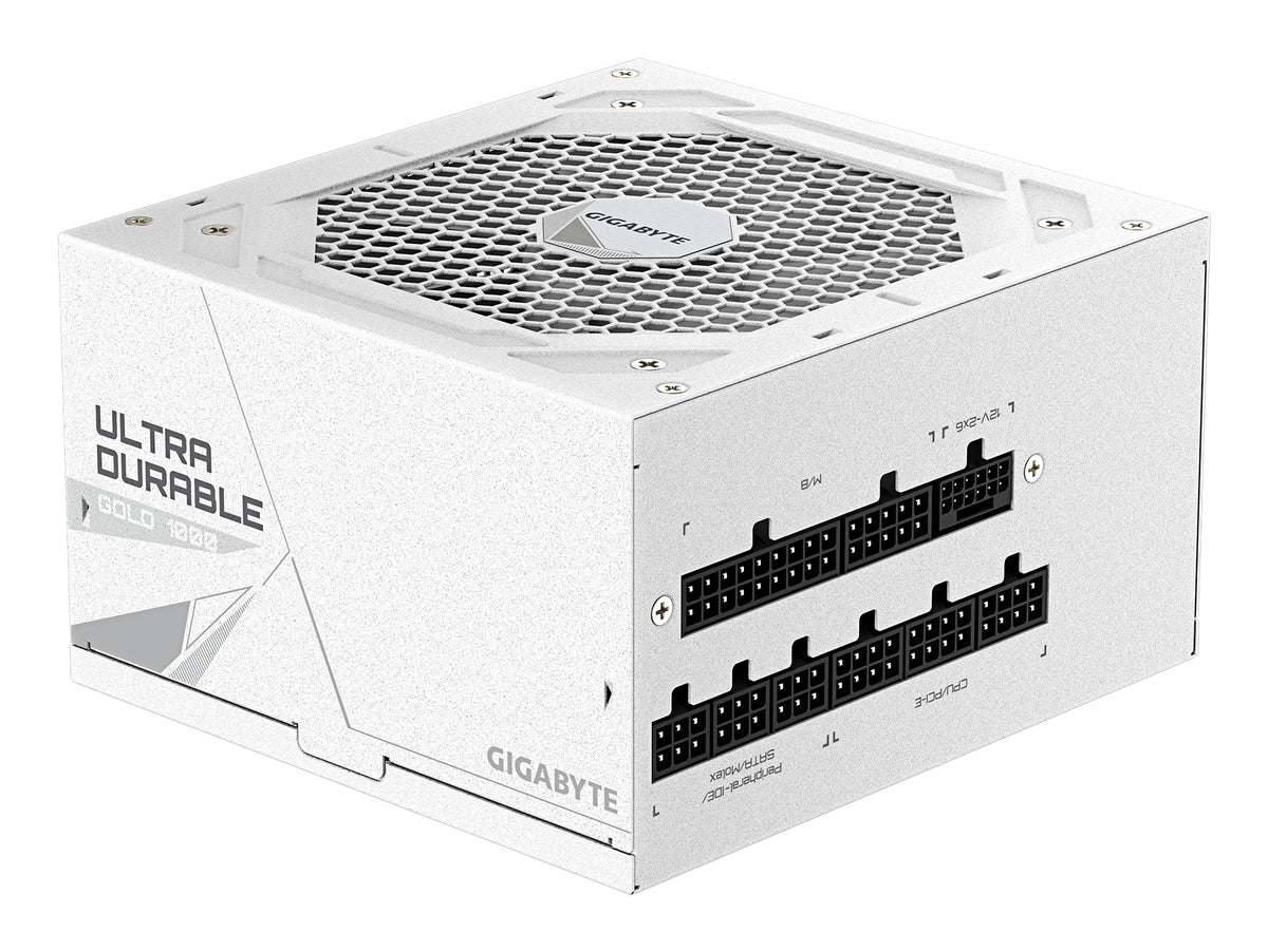 GIGABYTE UD1000GM PG5 V2 ICE Netzteil – PCIe Gen 5.1, 80 PLUS Gold, Vollmodulares Design, 120-mm-Lüfter, ATX 3.1-kompatibel, EU-Stecker