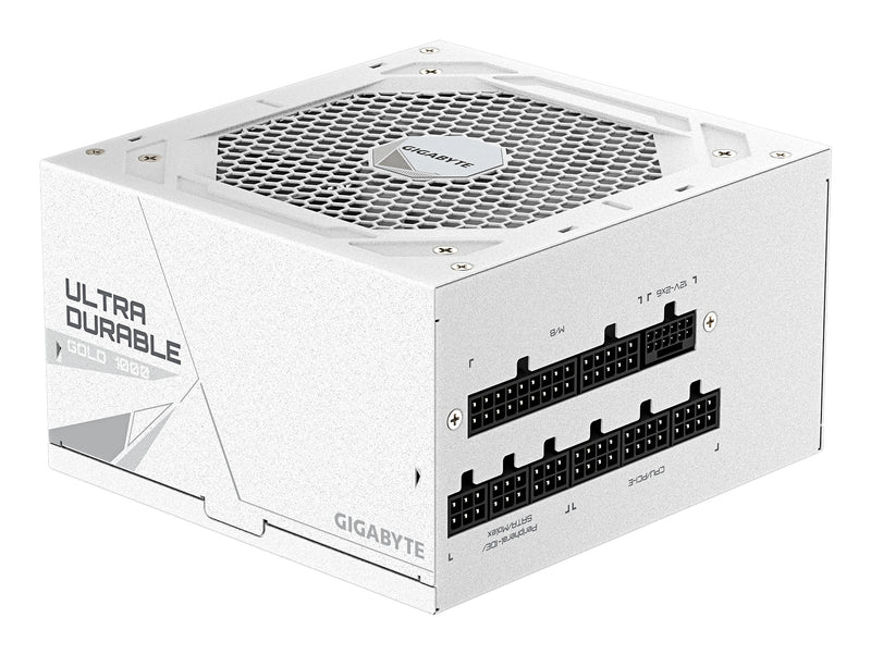 GIGABYTE UD1000GM PG5 V2 ICE Netzteil – PCIe Gen 5.1, 80 PLUS Gold, Vollmodulares Design, 120-mm-Lüfter, ATX 3.1-kompatibel, EU-Stecker