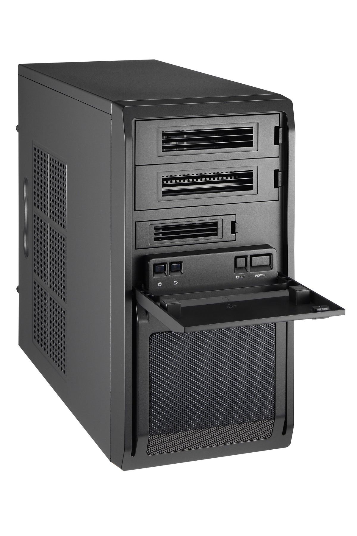 Chieftec LT-01B-350GPB Computer-Gehäuse Mini Tower Schwarz 250 W