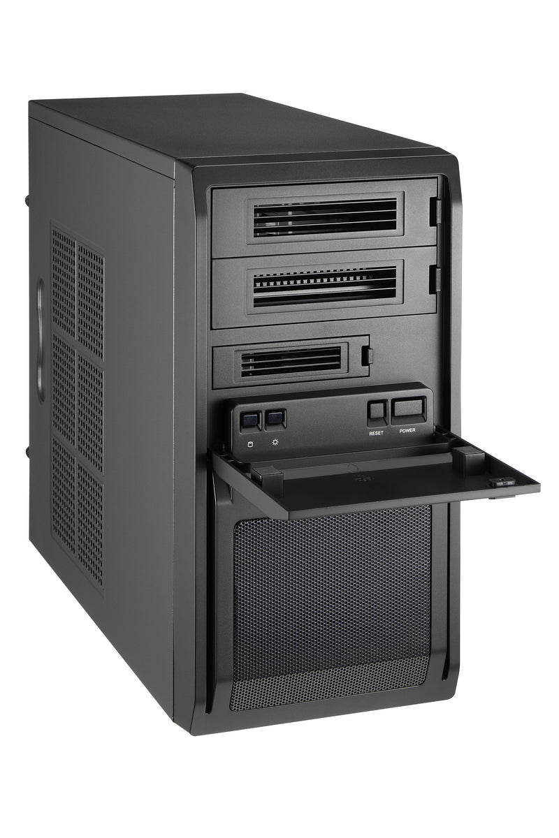 Chieftec LT-01B-350GPB Computer-Gehäuse Mini Tower Schwarz 250 W