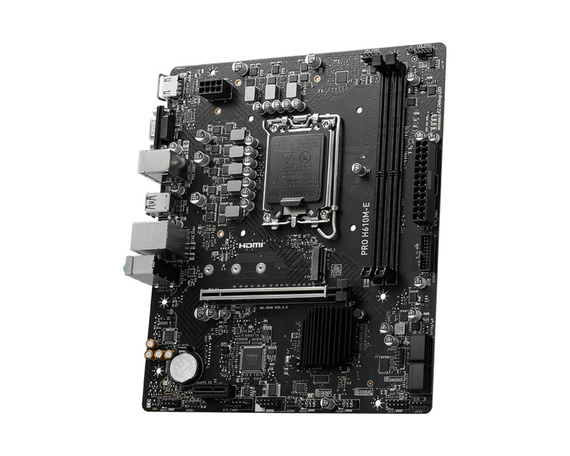 MSI PRO H610M-E Motherboard Intel H610 LGA 1700 micro ATX