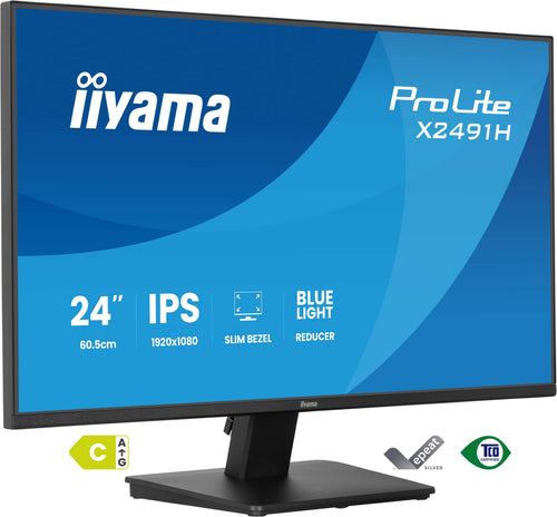 iiyama ProLite X2491H-B1 Computerbildschirm 60,5 cm (23.8") 1920 x 1080 Pixel Full HD LCD Schwarz