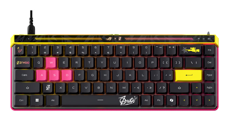 ASUS ROG Falchion Ace HFX ZywOo Edition Tastatur Gaming USB QWERTY US International Schwarz