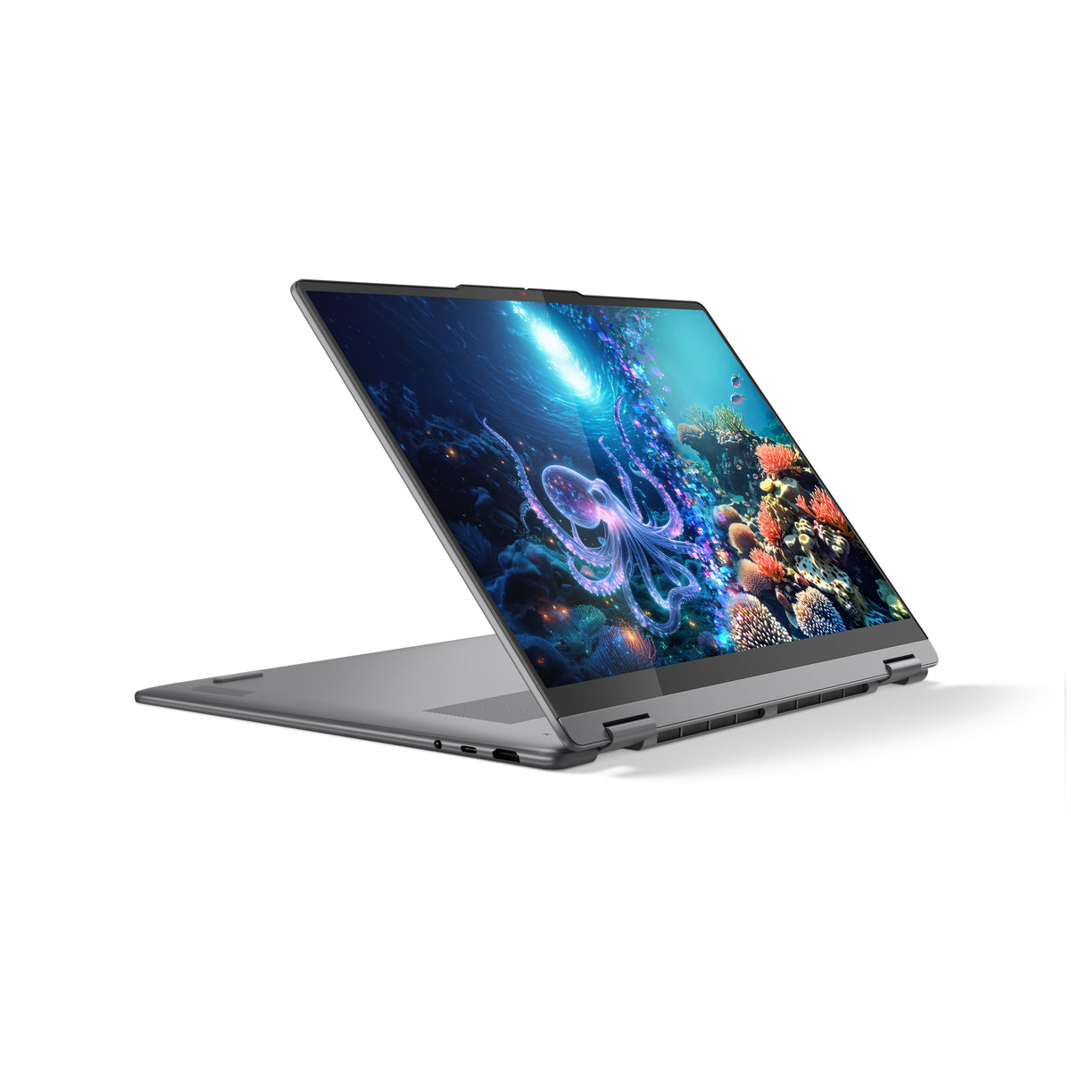 Lenovo Yoga 7 2-in-1 16ILL10 Copilot+ PC Intel Core Ultra 7 258V Hybrid (2-in-1) 40,6 cm (16") Touchscreen 2.8K 32 GB LPDDR5x-SDRAM 1 TB SSD Wi-Fi 7 (802.11be) Windows 11 Pro Schweiz Grau