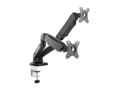 Equip 650121 17”–32” Voll beweglicher Zweifach-Gasfeder-Monitor/LCD-Tischhalter