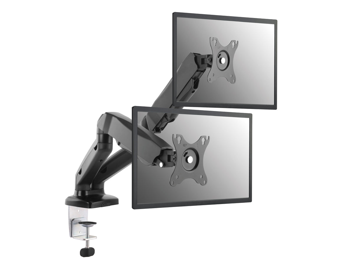 Equip 650121 17”–32” Voll beweglicher Zweifach-Gasfeder-Monitor/LCD-Tischhalter