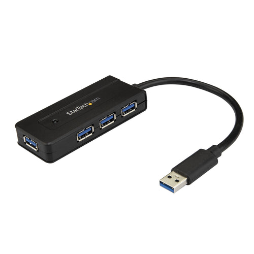 StarTech USB 3.0 Hub 4 Port mit Ladeanschluss inkl. Netzteil Erweiterung Splitter