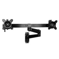 StarTech.com Wand Dual-Monitorarm - Gelenkige VESA-Wandhalterung für 2x 24" (5kg) Bildschirme - Synchron Verstellbare Querstange - Neig-/Schwenk-/Drehbar - Doppel-Monitor Halterung