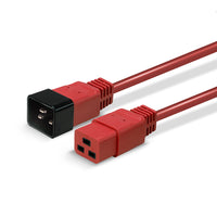 Lindy 30125 Stromkabel Schwarz, Rot 3 m C20-Koppler C19-Koppler