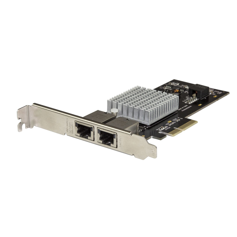 StarTech.com Dual Port 10G PCIe Netzwerk Karte - Intel-X550AT 10GBASE-T & NBASE-T PCI Express Netzwerk karte 10/5/2.5/1GbE Multi Gigabit Ethernet, 5 Geschwindigkeiten NIC LAN Karte