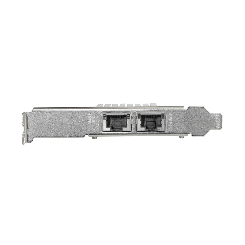 StarTech.com Dual Port 10G PCIe Netzwerk Karte - Intel-X550AT 10GBASE-T & NBASE-T PCI Express Netzwerk karte 10/5/2.5/1GbE Multi Gigabit Ethernet, 5 Geschwindigkeiten NIC LAN Karte