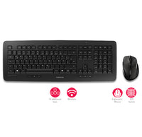 CHERRY DW 5100 Tastatur Maus enthalten Universal RF Wireless US Englisch Schwarz