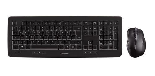 CHERRY DW 5100 Kabelloses Tesktopset, Schwarz, USB (QWERTZ - DE)