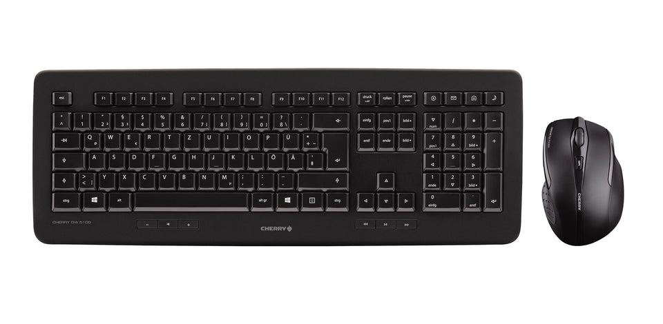 CHERRY DW 5100 Tastatur Maus enthalten Universal RF Wireless US Englisch Schwarz