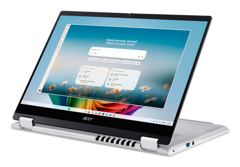 Acer Swift 14 AI SFSP14-I51T-93NW Copilot+ PC Intel Core Ultra 9 386H Hybride (2-en-1) 35,6 cm (14") Écran tactile WUXGA 16 Go DDR5-SDRAM 512 Go SSD Wi-Fi 7 (802.11be) Windows 11 Home Argent QWERTZ Allemand