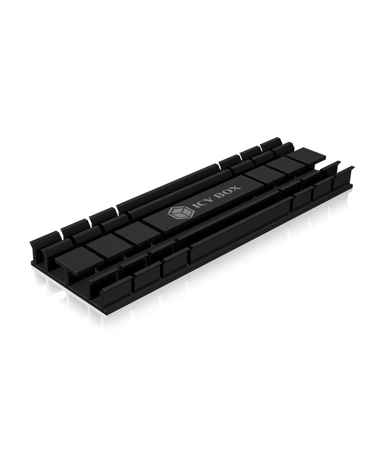 ICY BOX IB-M2HS-701, Kühlkörperset für M.2 2280 SSD, für PC/PS5, Aluminium, 5 mm dick