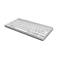 R-Go Tools Ergonomische Tastatur R-Go Compact Break, kompakte Tastatur mit Pausensoftware, QWERTY (NORDIC), Bluetooth, Weiß