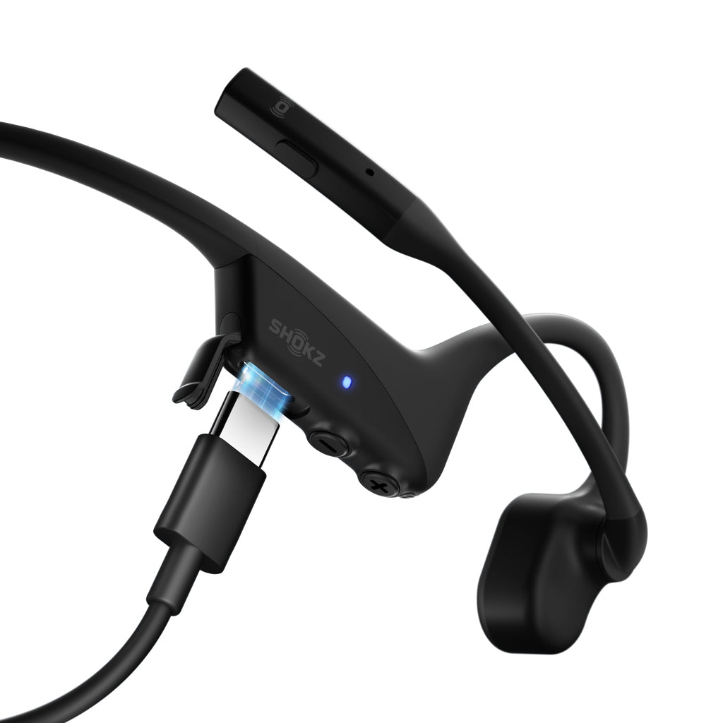 SHOKZ C120-AA-BK Kopfhörer & Headset Kabellos Ohrbügel Büro/Callcenter USB Typ-A Bluetooth Schwarz