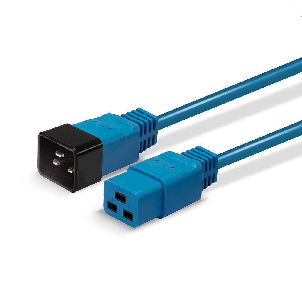 Lindy 30121 Stromkabel Blau 2 m C19-Koppler C20-Koppler