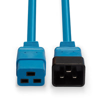 Lindy 30121 Stromkabel Blau 2 m C19-Koppler C20-Koppler