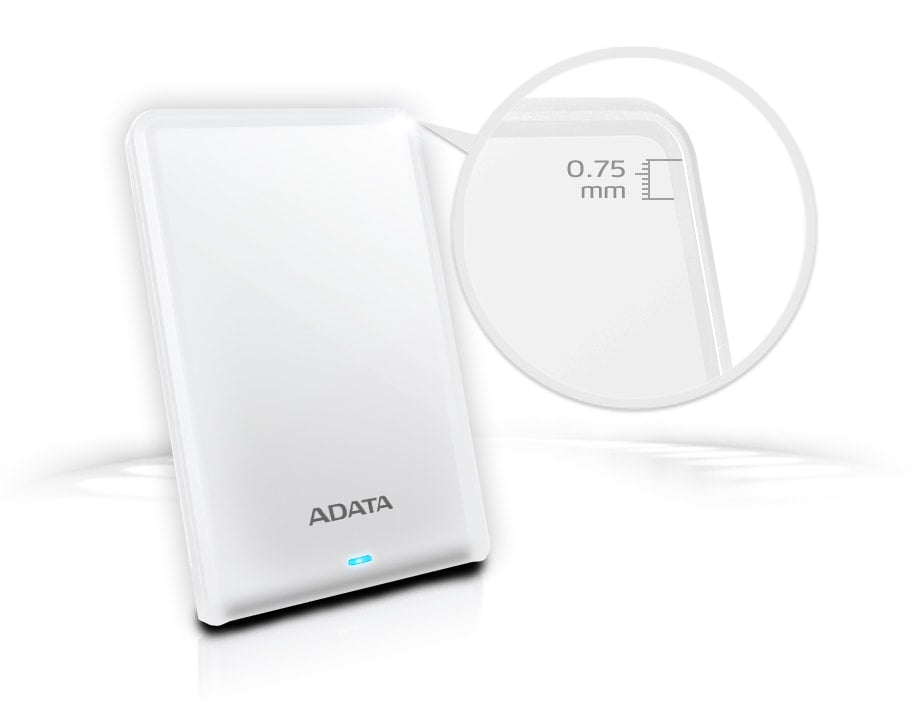 ADATA AHV620S-1TU3-CWH Externe Festplatte 1 TB 2.5" Micro-USB B 3.2 Gen 1 (3.1 Gen 1) Weiß