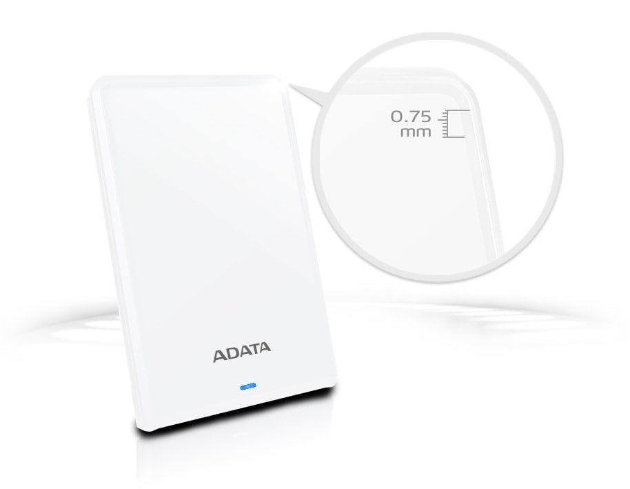 ADATA AHV620S-1TU3-CWH Externe Festplatte 1 TB 2.5" Micro-USB B 3.2 Gen 1 (3.1 Gen 1) Weiß