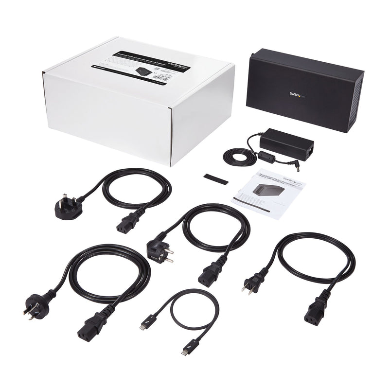 StarTech.com Thunderbolt 3 PCIe Erweiterungsgehäuse, Externes Gehäuse mit einem PCI Express Slot, PCIe Box für Laptops/Desktops/All-In-Ones, 5K/4K Ausgang über TB3/DP Ports, TAA konform