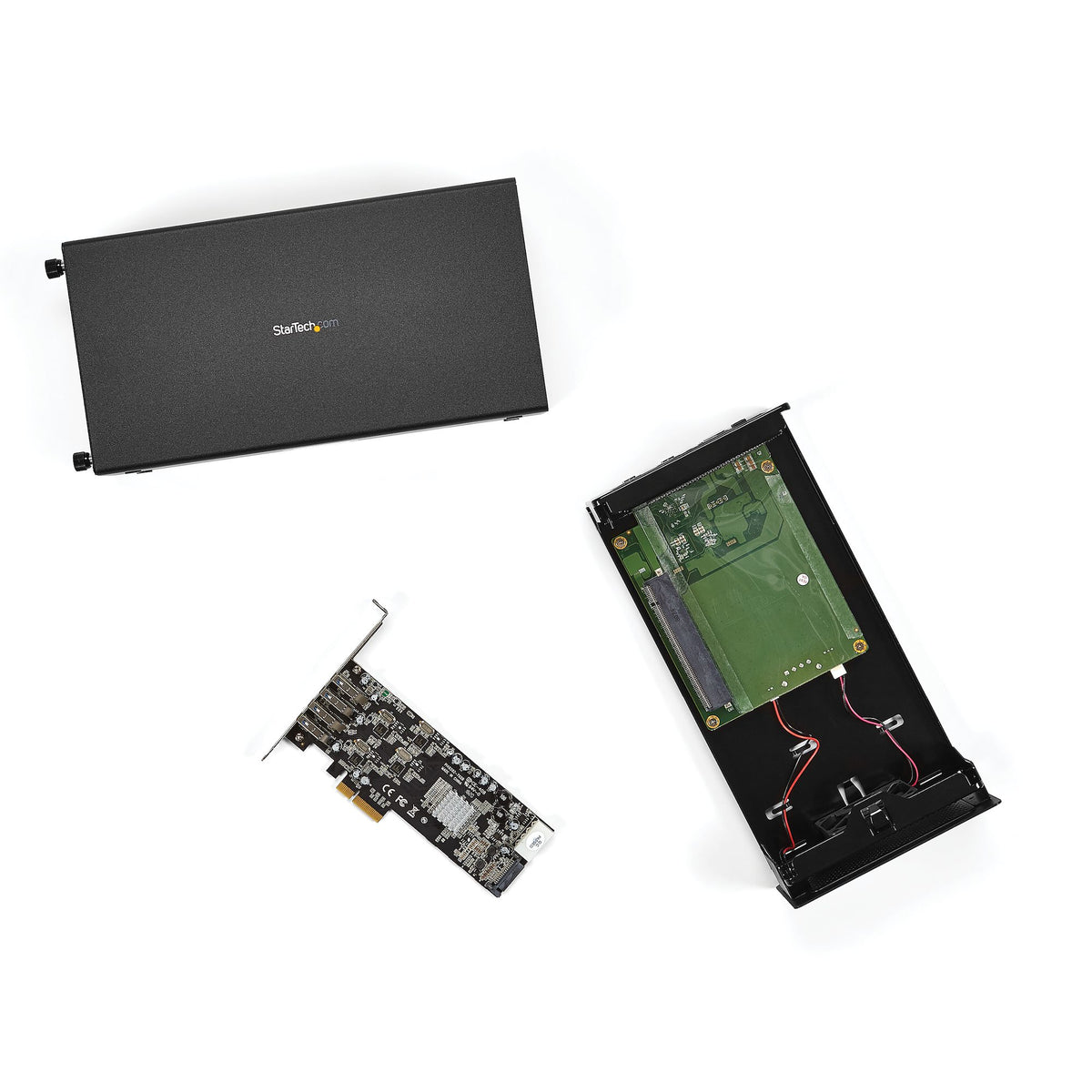 StarTech.com Thunderbolt 3 PCIe Erweiterungsgehäuse, Externes Gehäuse mit einem PCI Express Slot, PCIe Box für Laptops/Desktops/All-In-Ones, 5K/4K Ausgang über TB3/DP Ports, TAA konform