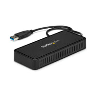 StarTech.com USB 3.0 Mini Dock - USB-A Dockingstation mit zwei Monitoren und DisplayPort 4K 60Hz Video- und Gigabit-Ethernet - 30 cm langes Kabel - Tragbarer USB 3.1 Gen 1 Typ A-Laptopadapter