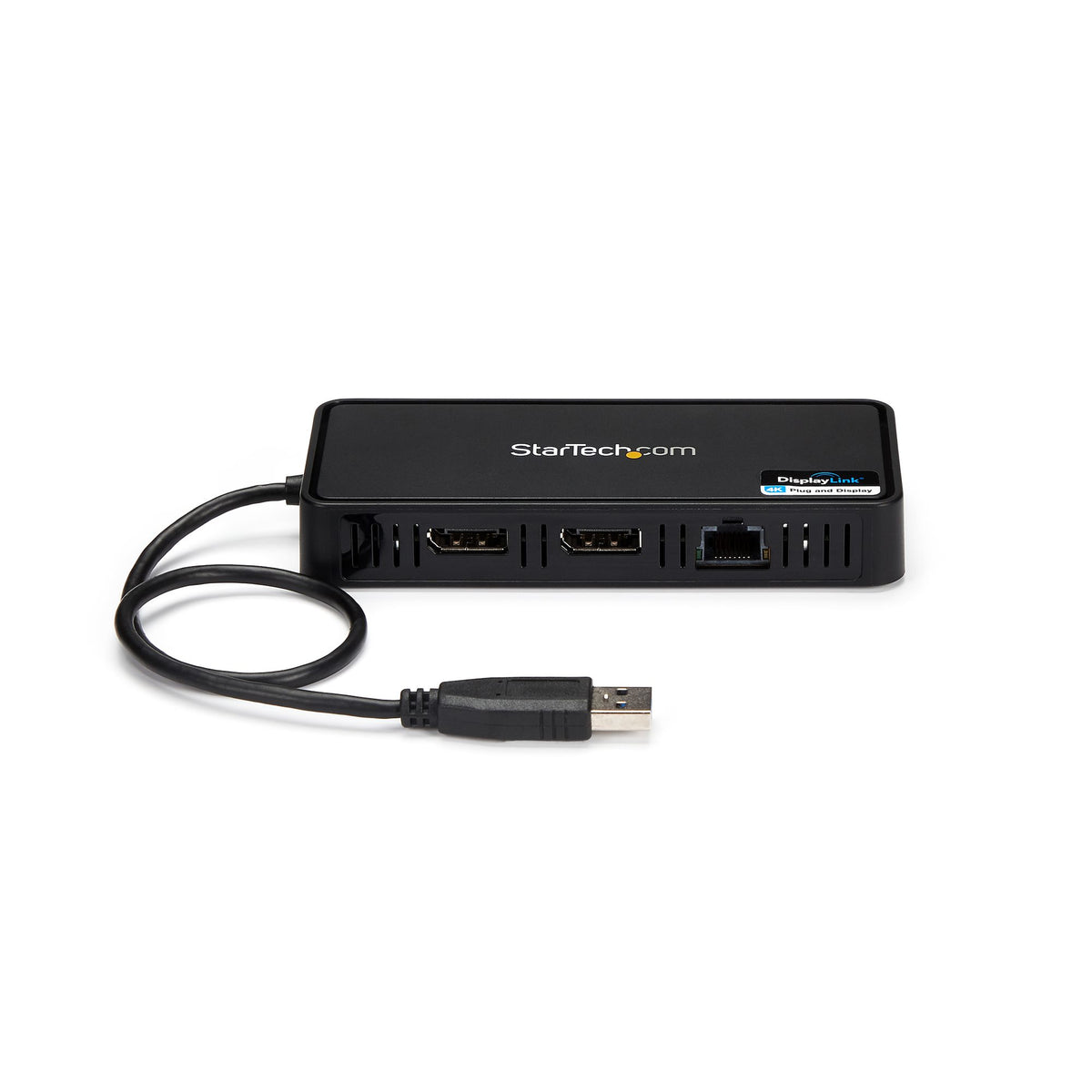 StarTech.com USB 3.0 Mini Dock - USB-A Dockingstation mit zwei Monitoren und DisplayPort 4K 60Hz Video- und Gigabit-Ethernet - 30 cm langes Kabel - Tragbarer USB 3.1 Gen 1 Typ A-Laptopadapter