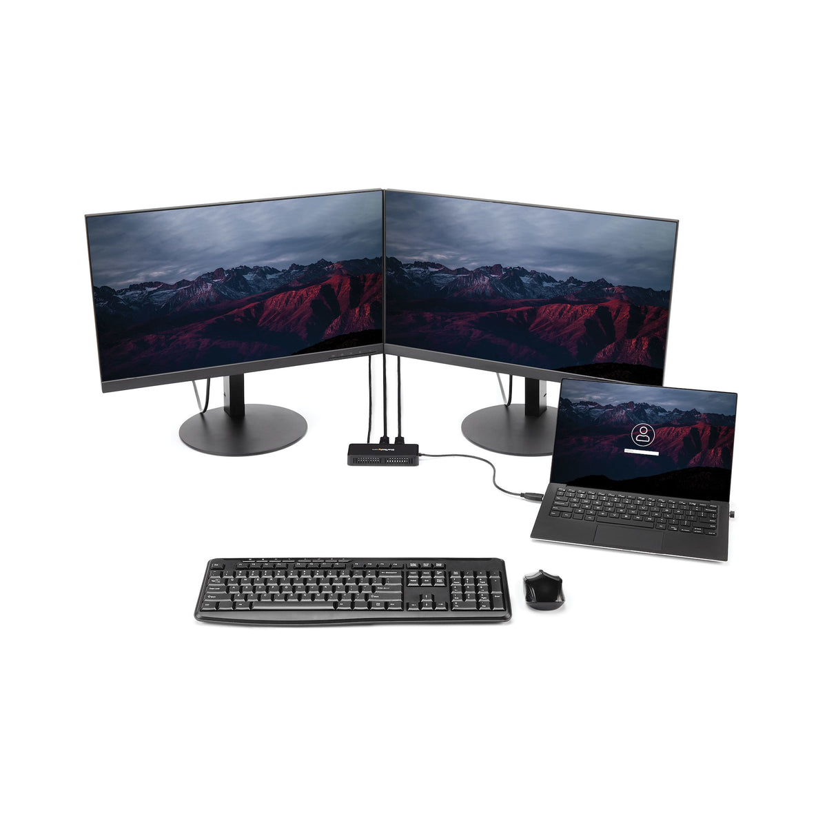StarTech.com USB 3.0 Mini Dock - USB-A Dockingstation mit zwei Monitoren und DisplayPort 4K 60Hz Video- und Gigabit-Ethernet - 30 cm langes Kabel - Tragbarer USB 3.1 Gen 1 Typ A-Laptopadapter