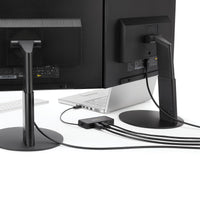 StarTech.com USB 3.0 Mini Dock - USB-A Dockingstation mit zwei Monitoren und DisplayPort 4K 60Hz Video- und Gigabit-Ethernet - 30 cm langes Kabel - Tragbarer USB 3.1 Gen 1 Typ A-Laptopadapter